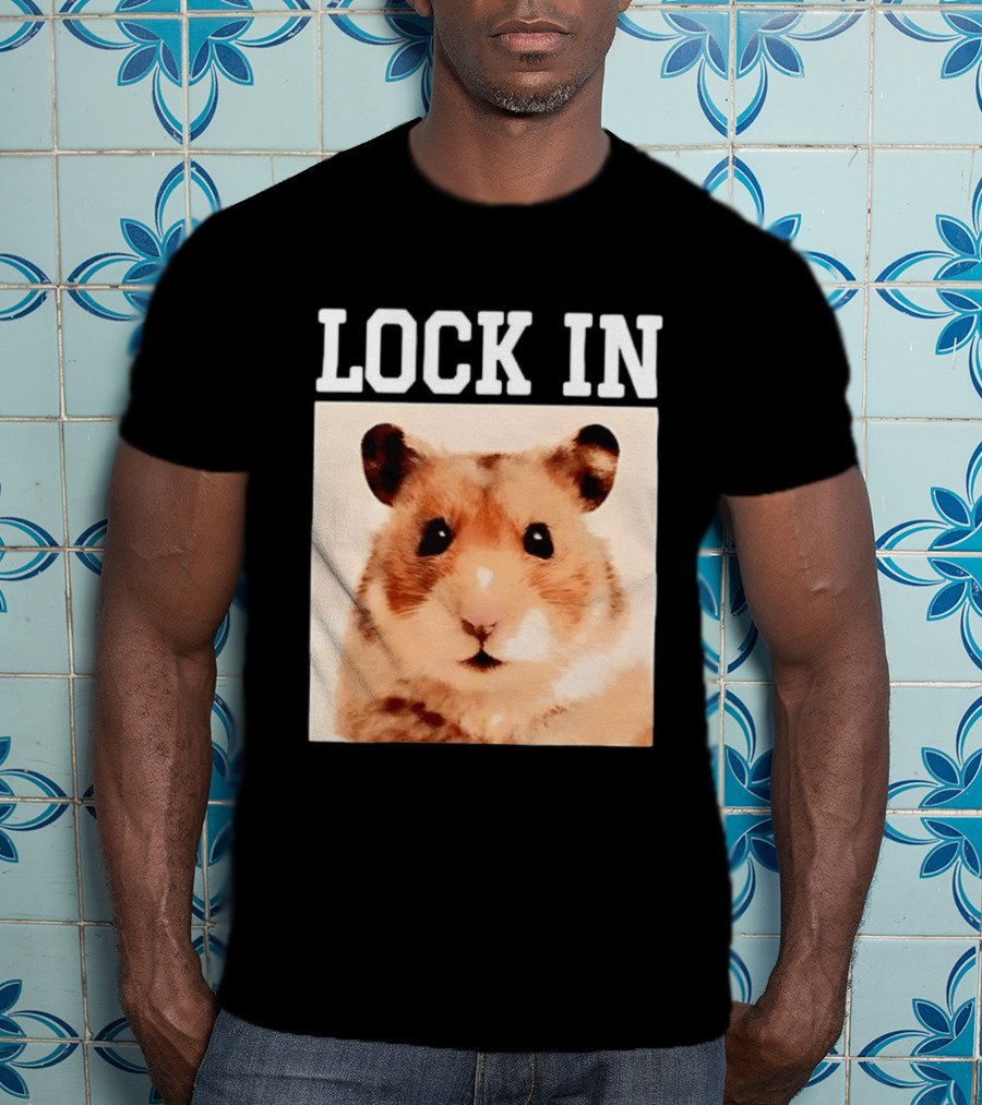LOCK IN Hamster Cute Adorable Pet Animal T-Shirt