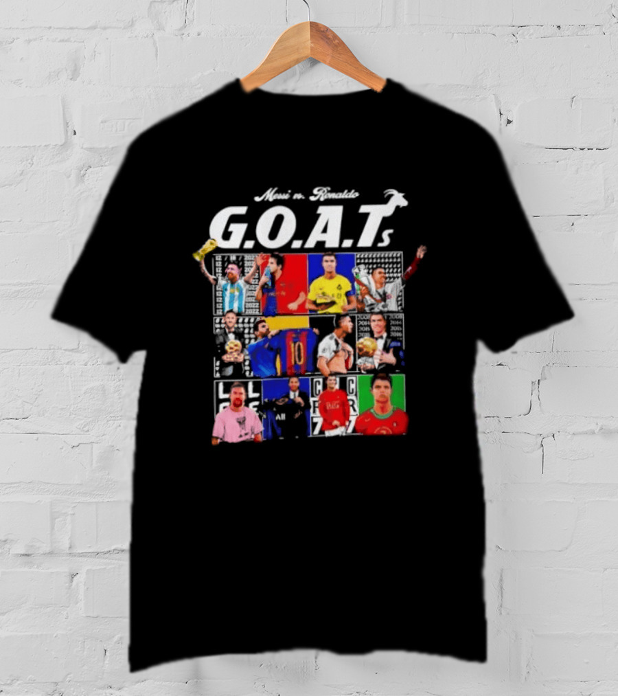 Meet The Football G.O.A.T.s Messi Vs Ronaldo Moments T-Shirt