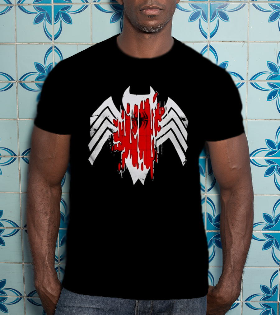 Venom Symbiote Red Dripping Spider T-Shirt