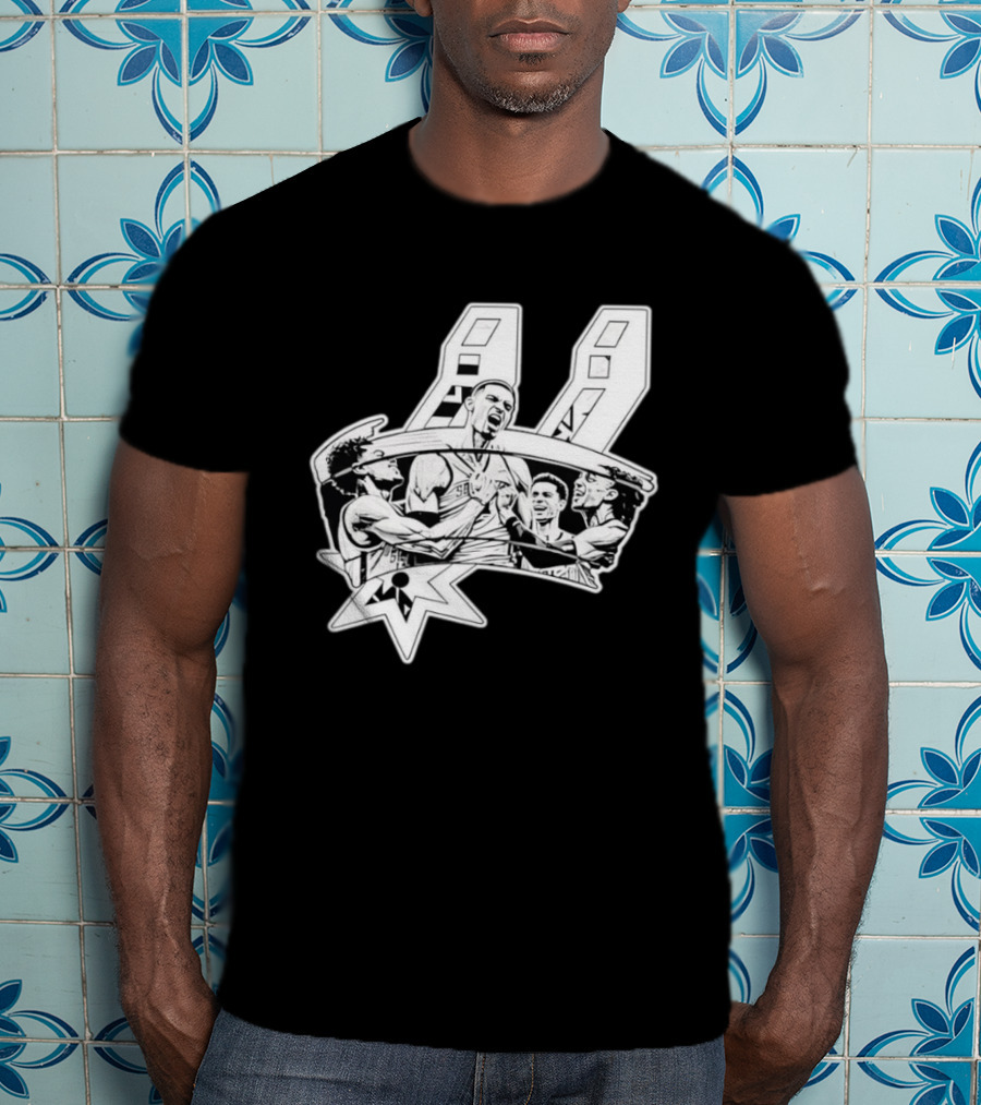 Victor Wembanyama San Antonio Spurs Basketball Players NBA Team Celebration T-Shirt