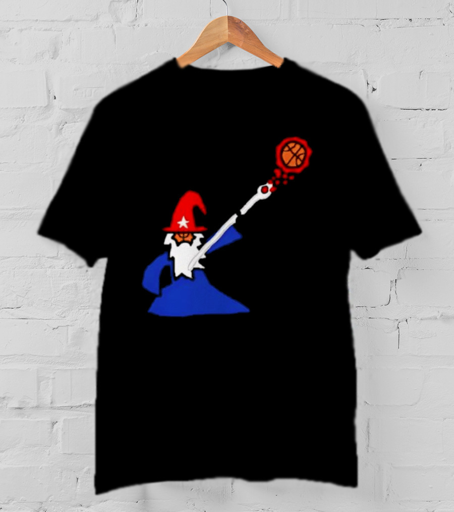 Washington Wizards NBA Basketball Player Wizard Hat Star Basketball T-Shirt
