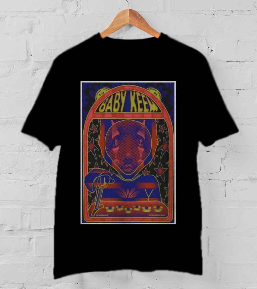 Baby Keem The Fillmore Tour 2026 Concert Abstract Astronaut Art By Destroy Design Guild T-Shirt