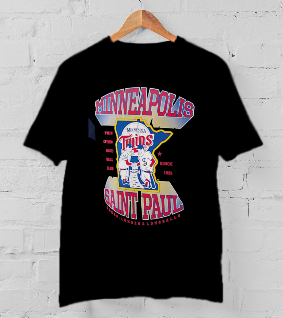 Minneapolis Minnesota Twins Saint Paul Baseball Team T-Shirt