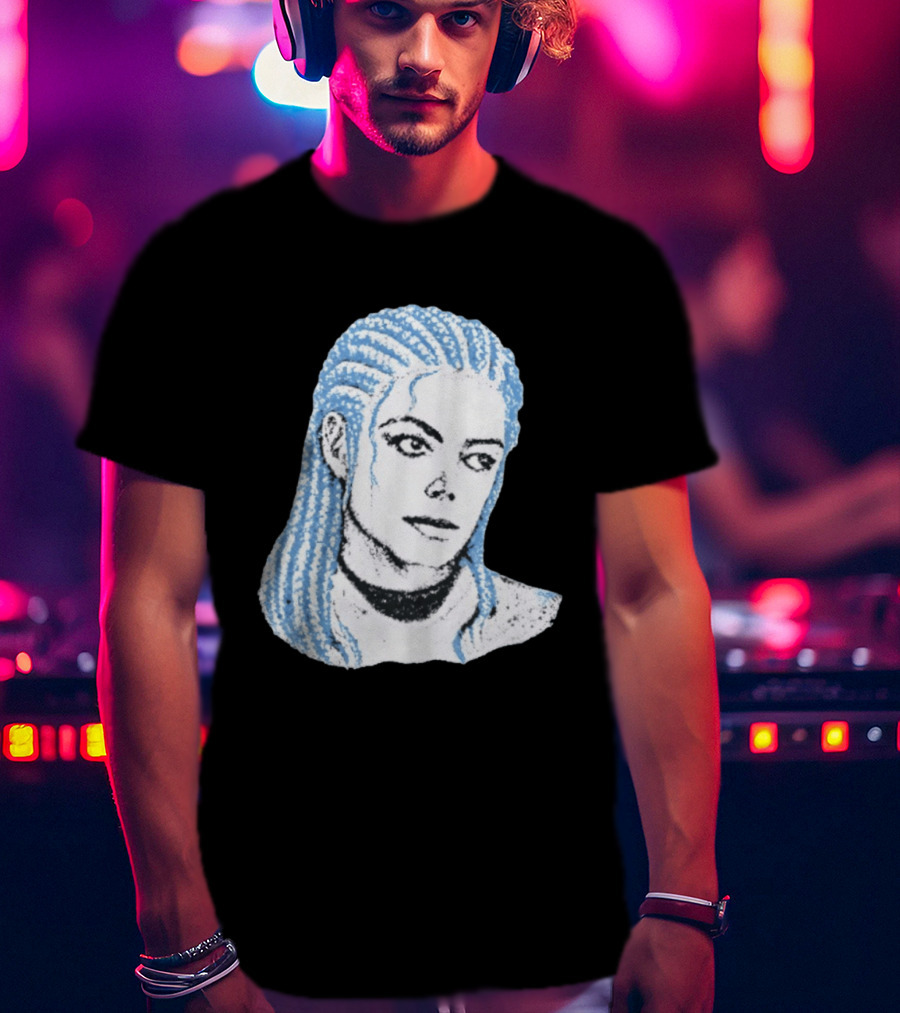 Iceman And MJ Braided Style Fusion T-Shirt