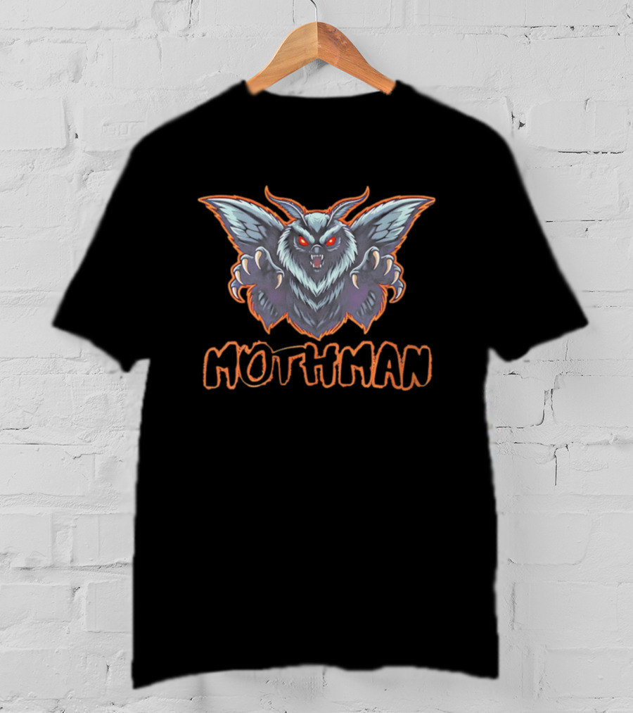 LAMBZY RUGS Mothman Cryptid Creature Horror Legends T-Shirt