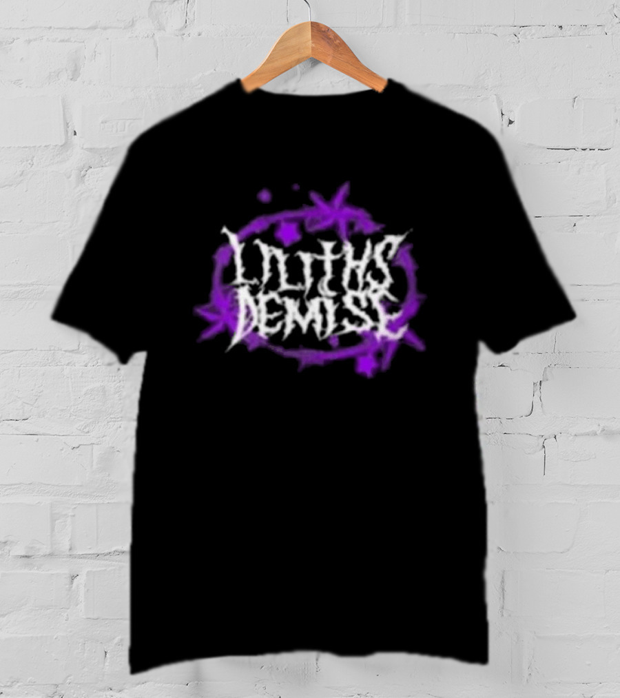 Lilith Demise Scream Like A Girl Purple Starburst T-Shirt