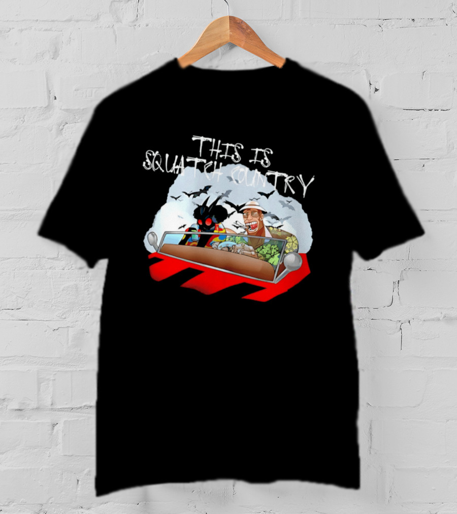 This Is Squatch Country Cryptid Chronicles With Mothman And Sasquatch T-Shirt