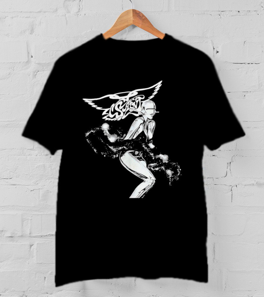 Aerosmith Wings Cosmic Robot Woman T-Shirt