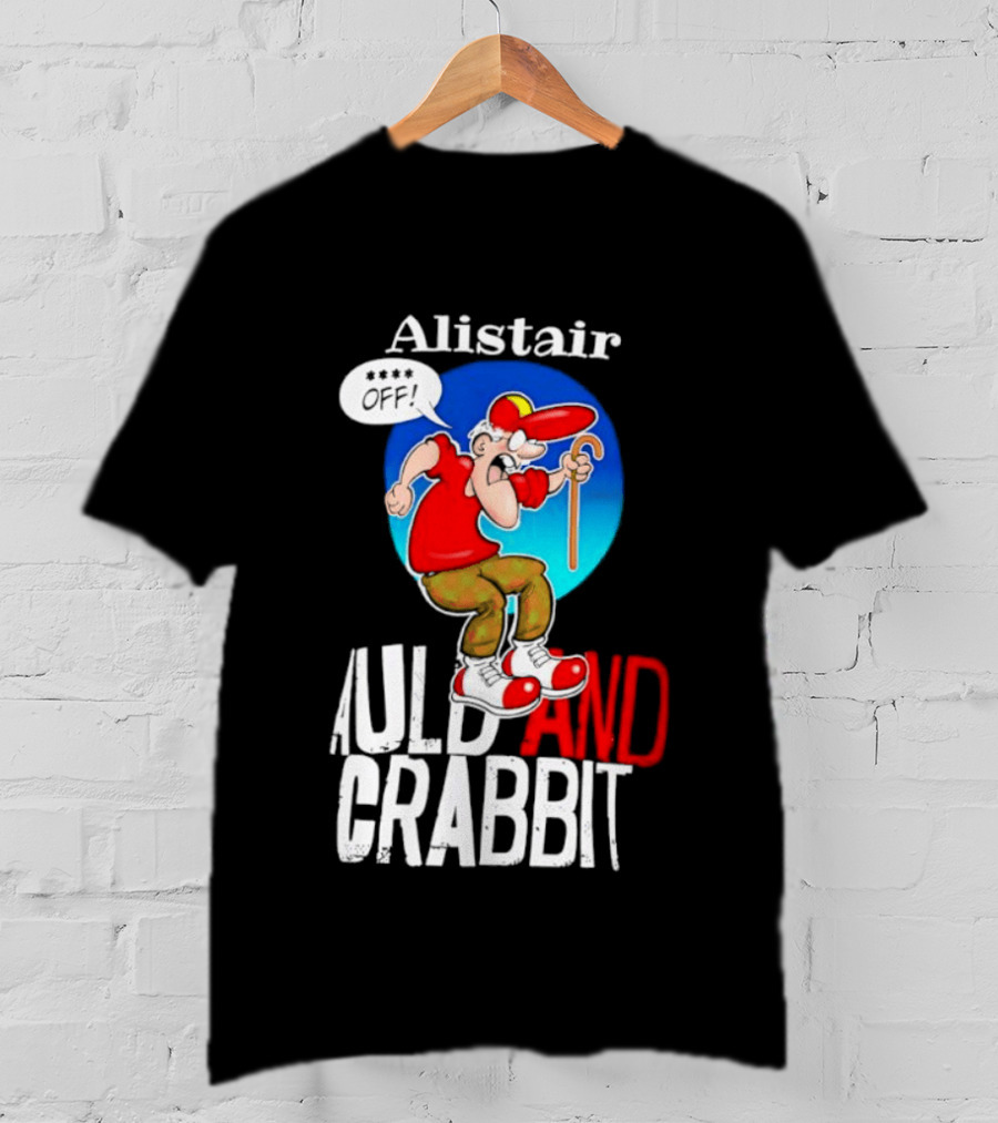 Alistair Auld And Crabbit Red Hat Cartoon Character With Cane T-Shirt