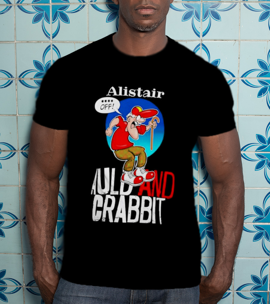 Alistair Auld And Crabbit Red Hat Cartoon Character With Cane T-Shirt
