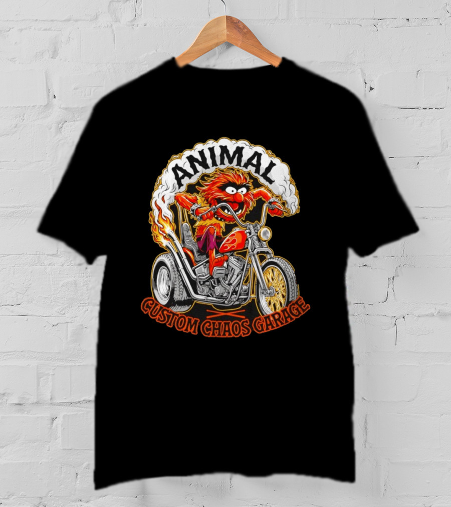 Animal Custom Chaos Garage Bikers Muppe T-Shirt