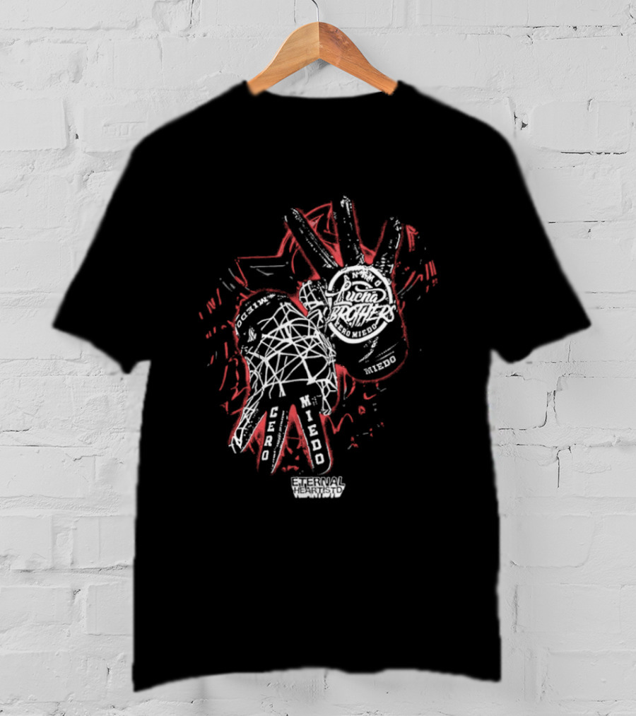 Animo Lucha Brothers Cero Miedo Wrestling Hand Gesture T-Shirt