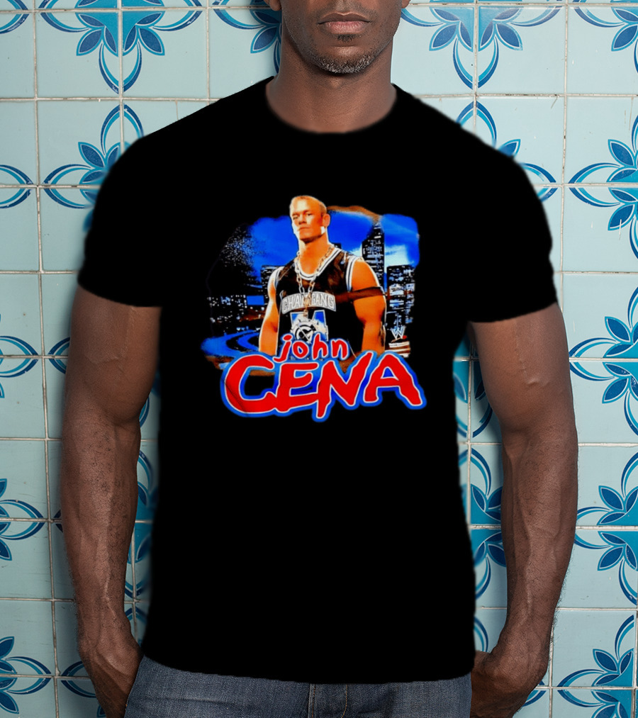Chain Gang John Cena WWE Skyline City Scene T-Shirt
