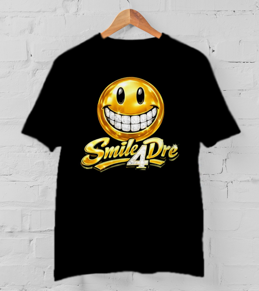 Gold Diamond Grillz Smiley Face Smile4Dre T-Shirt