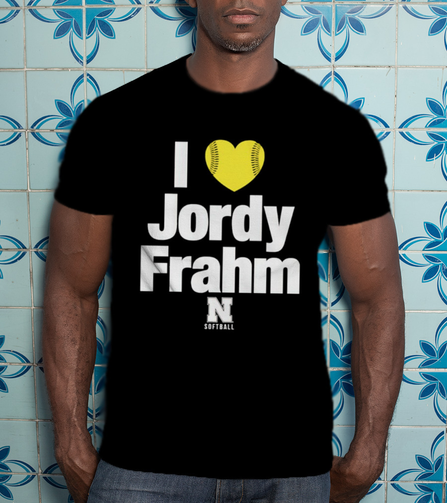 I Heart Jordy Frahm Nebraska Cornhuskers Softball T-Shirt
