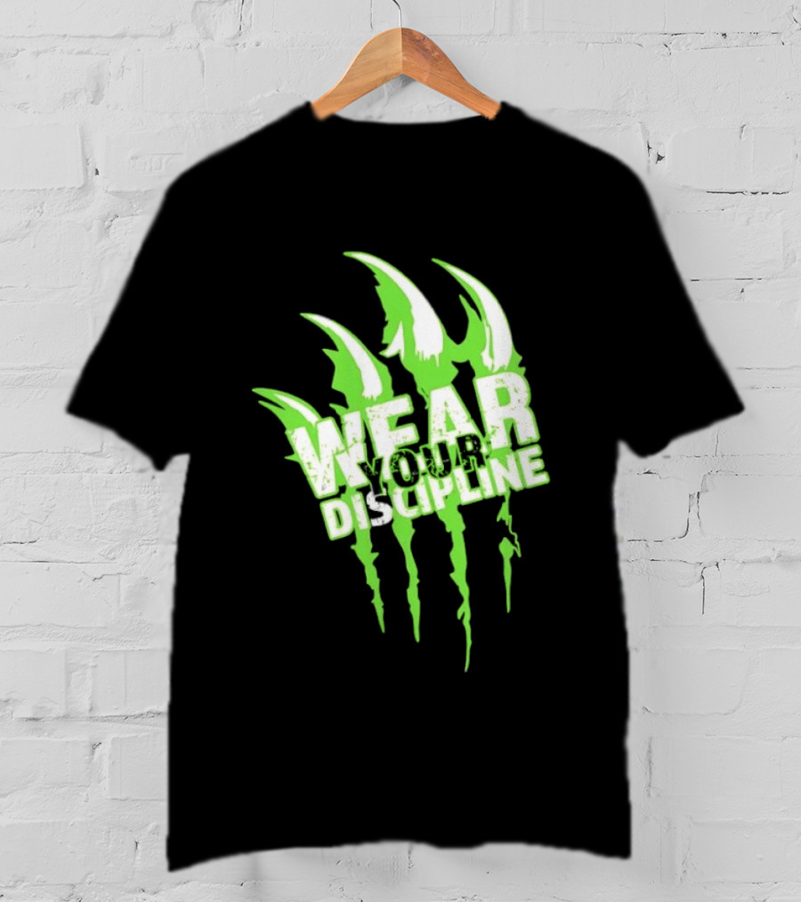 Distressed Green Claw Wear Your Discipline Claw Marks T-Shirt