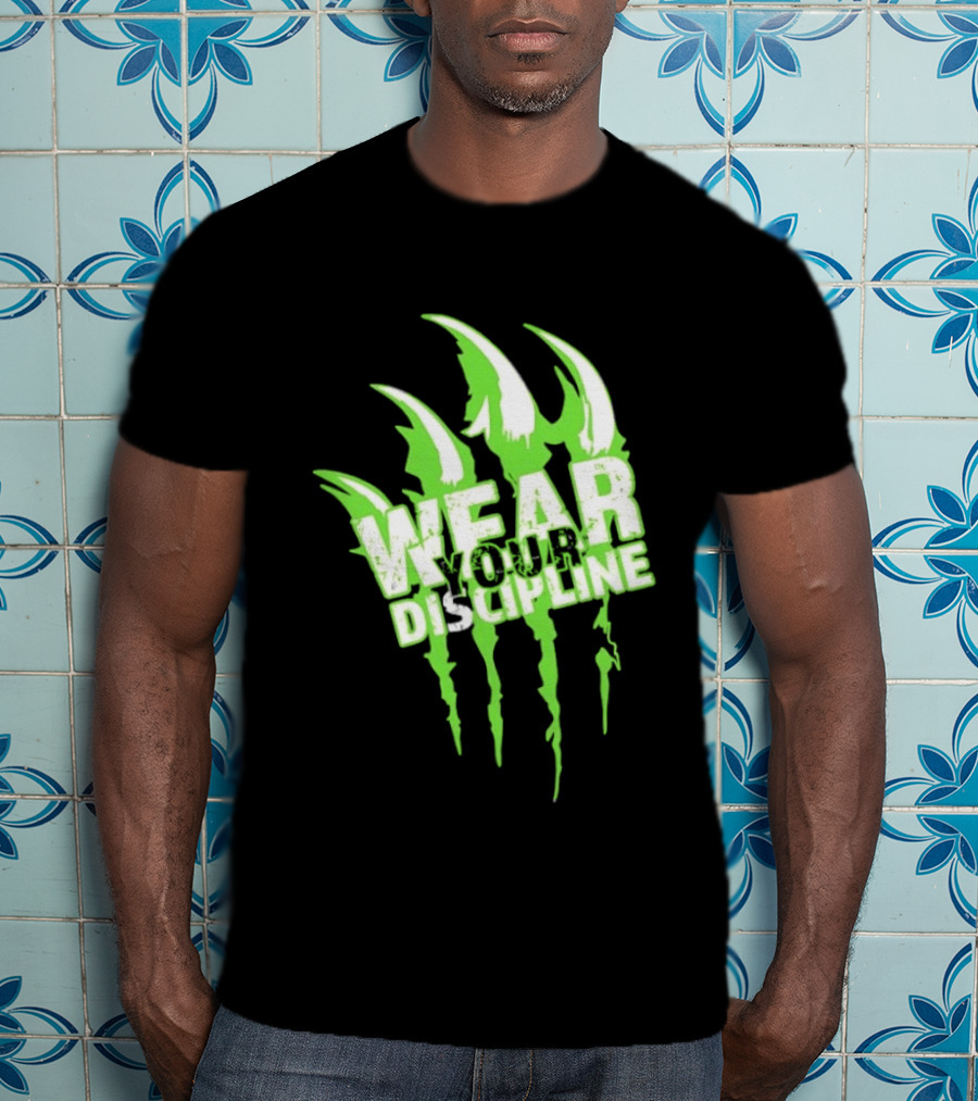 Distressed Green Claw Wear Your Discipline Claw Marks T-Shirt