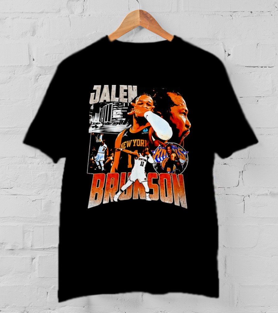 Jalen Brunson New York Knicks Basketball Collage Knicks T-Shirt