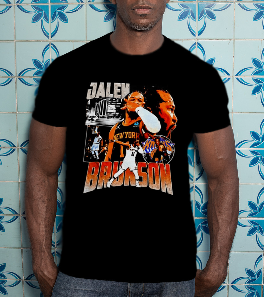 Jalen Brunson New York Knicks Basketball Collage Knicks T-Shirt