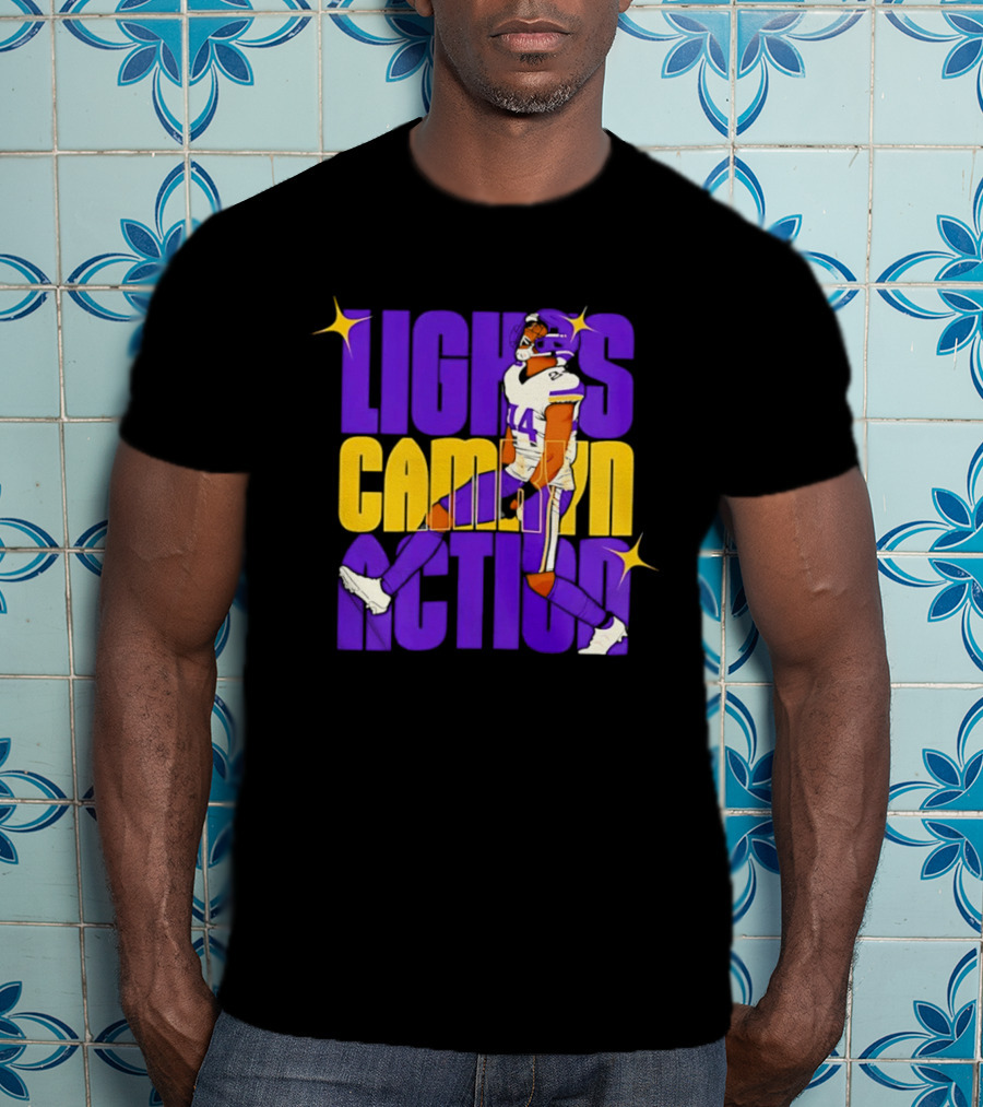 Lights Camryn Action Minnesota Vikings Player 14 T-Shirt