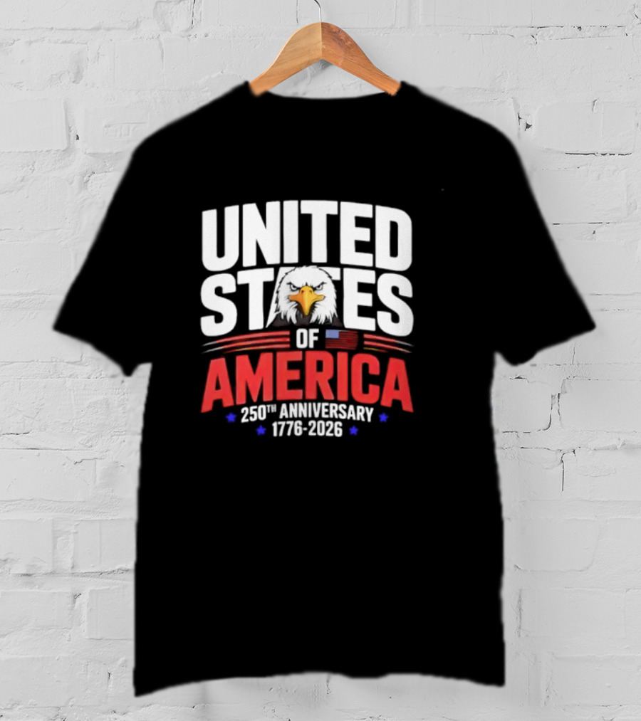 United States Of America 250th Anniversary 1776 2026 Celebration T-Shirt