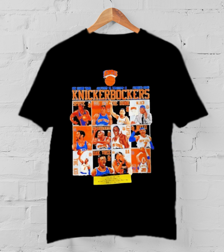 New York Knicks Knickerbockers Basketball Legends Spree Melo Run MSG Series T-Shirt