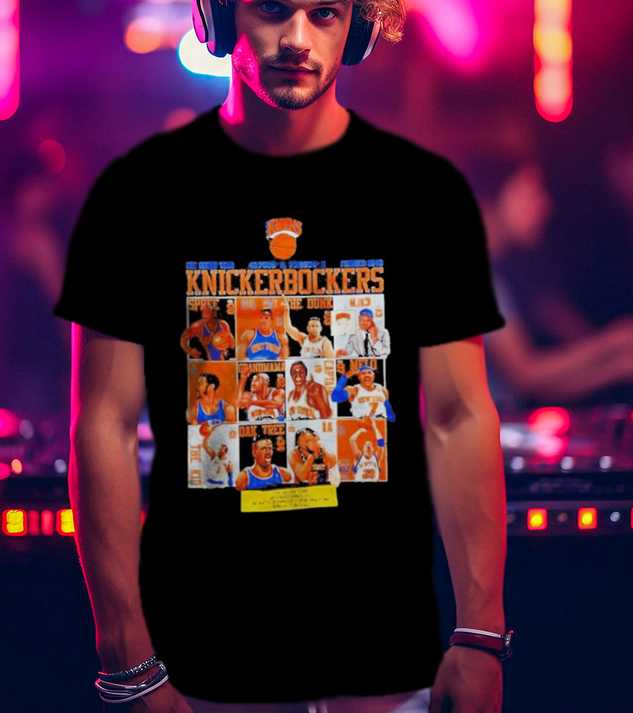 New York Knicks Knickerbockers Basketball Legends Spree Melo Run MSG Series T-Shirt