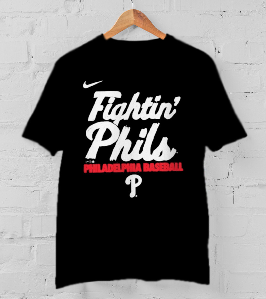 Nike Fightin' Phils Philadelphia Baseball City Connect Handwriting Club T-Shirt