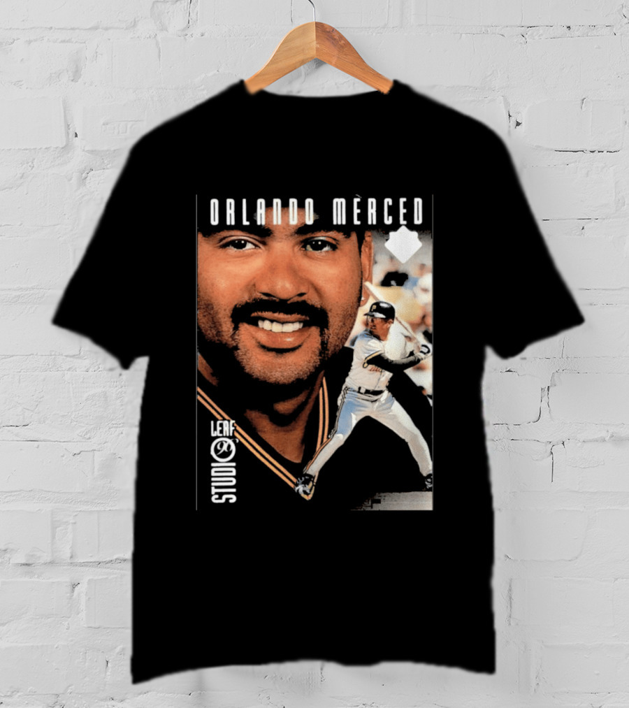 Pittsburgh Pirates Orlando Merced 1996 Studio Silver Press Proofs #90 T-Shirt
