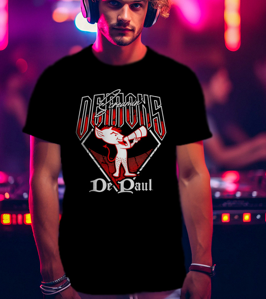 Screamin' Demons De Paul Demons T-Shirt