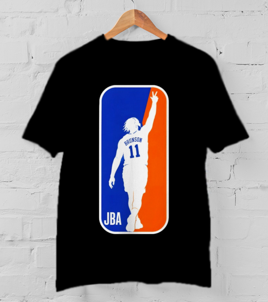 Jalen Brunson 11 JBA Basketball Victory Sign New York T-Shirt