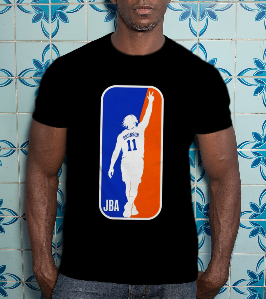 Jalen Brunson 11 JBA Basketball Victory Sign New York T-Shirt