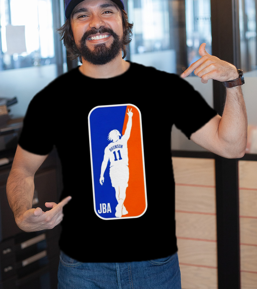 Jalen Brunson 11 JBA Basketball Victory Sign New York T-Shirt