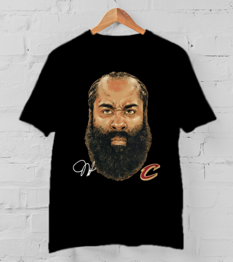 James Harden Cleveland Cavaliers Iconic Beard NBA T-Shirt