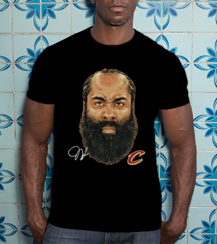 James Harden Cleveland Cavaliers Iconic Beard NBA T-Shirt