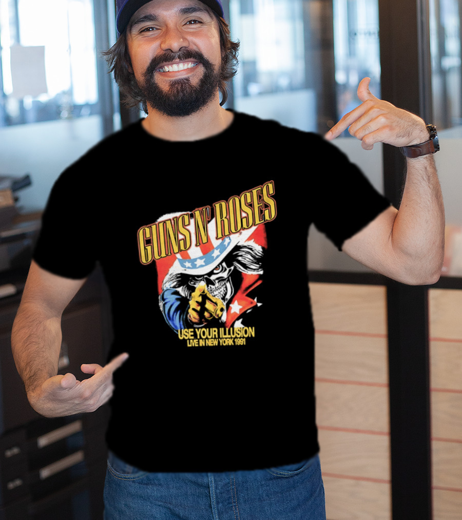 Guns N' Roses Use Your Illusion Live In New York 1991 Uncle Sam T-Shirt