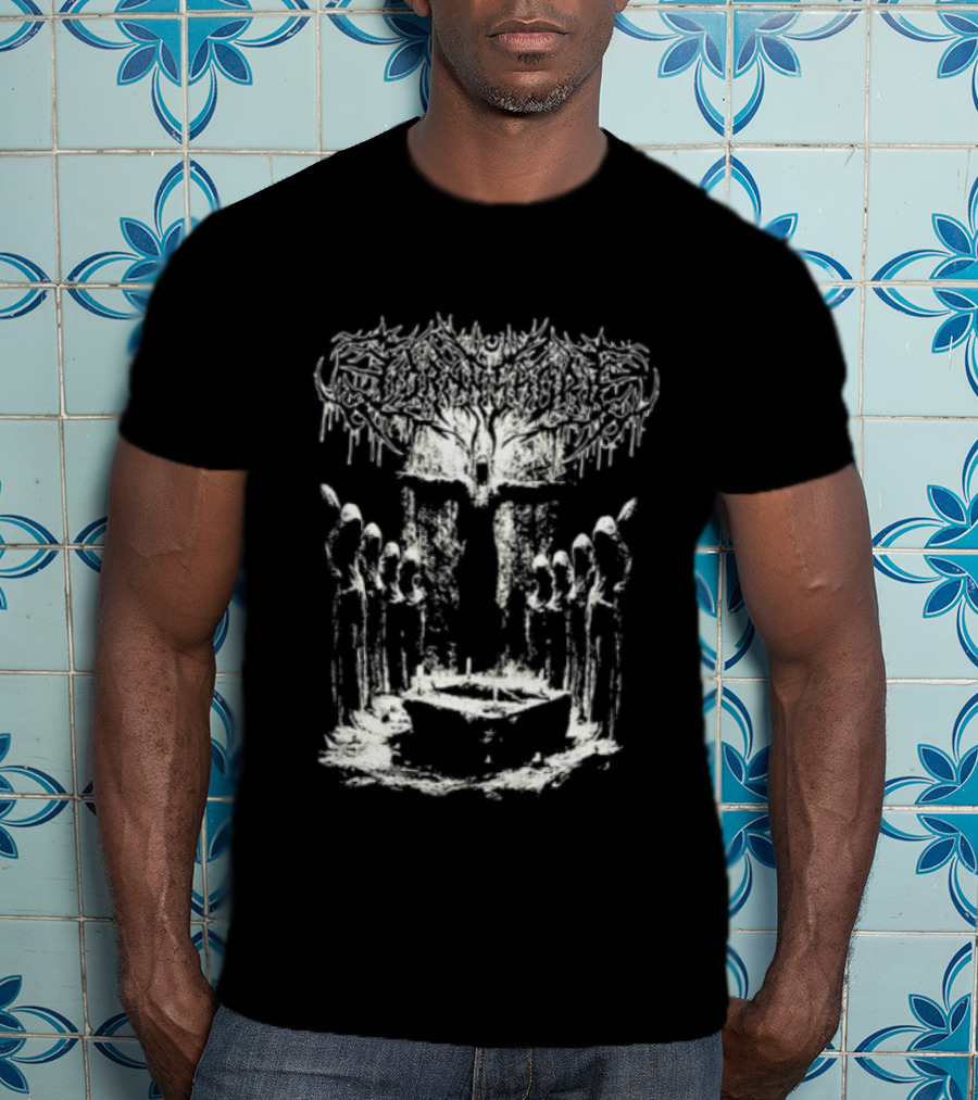 Lorna Shore Suffocate In The Ashen Wake Skeletons And Tree T-Shirt