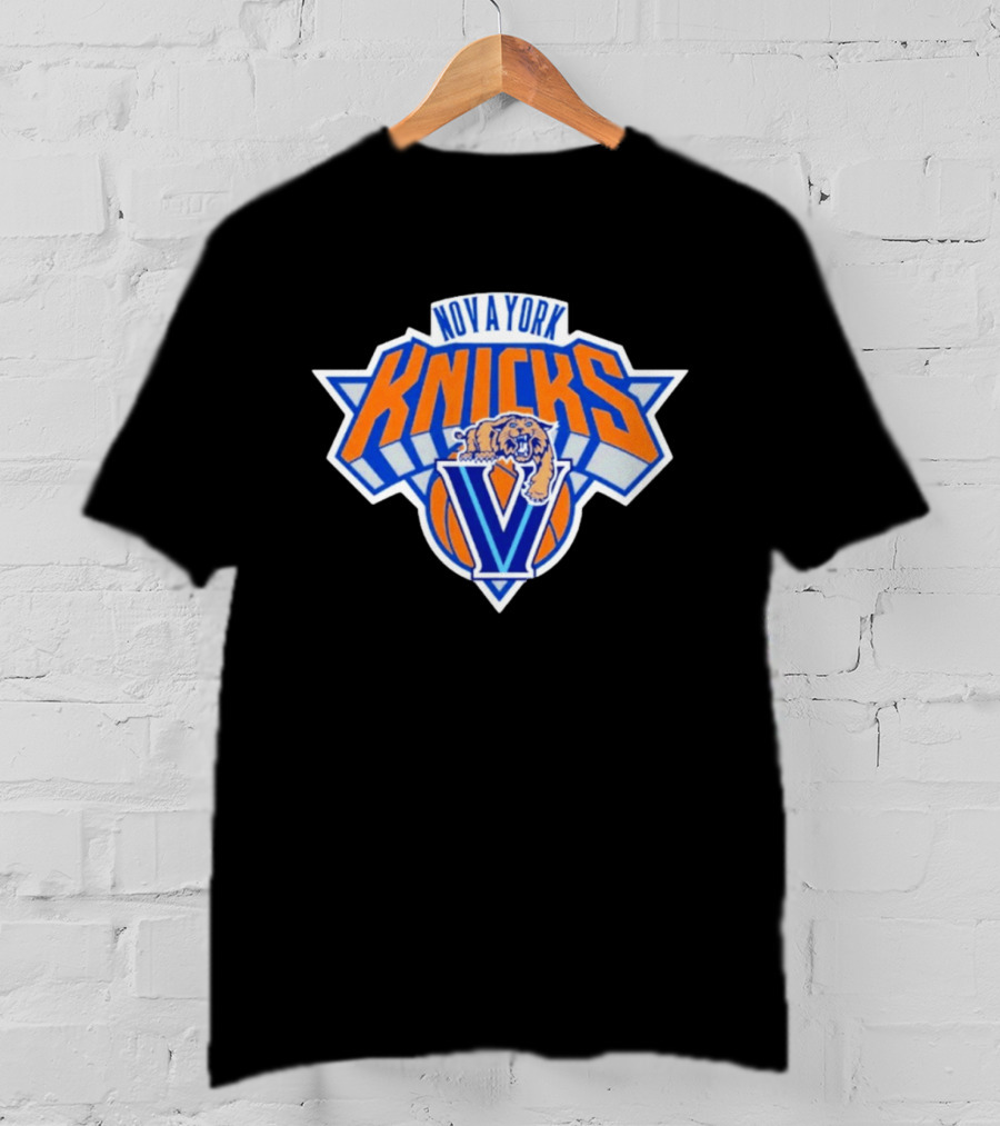 Nova York Knicks Villanova V Basketball Team Collaboration T-Shirt