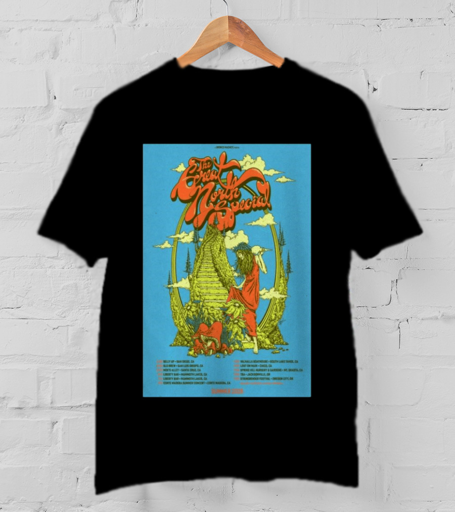 The Great North Special Tour 2026 Uncle John's New Haven Liberty Hall Fillmore West Shrine Auditorium Hollywood Events T-Shirt