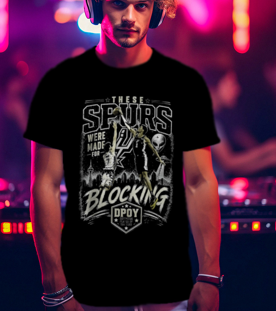 These Spurs Were Made For Blocking San Antonio Basketball Team Number 21 Player Dunking T-Shirt