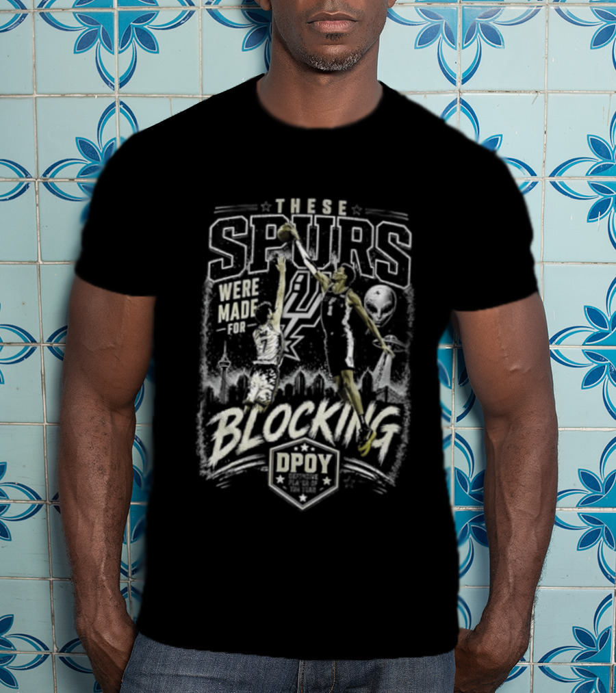 These Spurs Were Made For Blocking San Antonio Basketball Team Number 21 Player Dunking T-Shirt