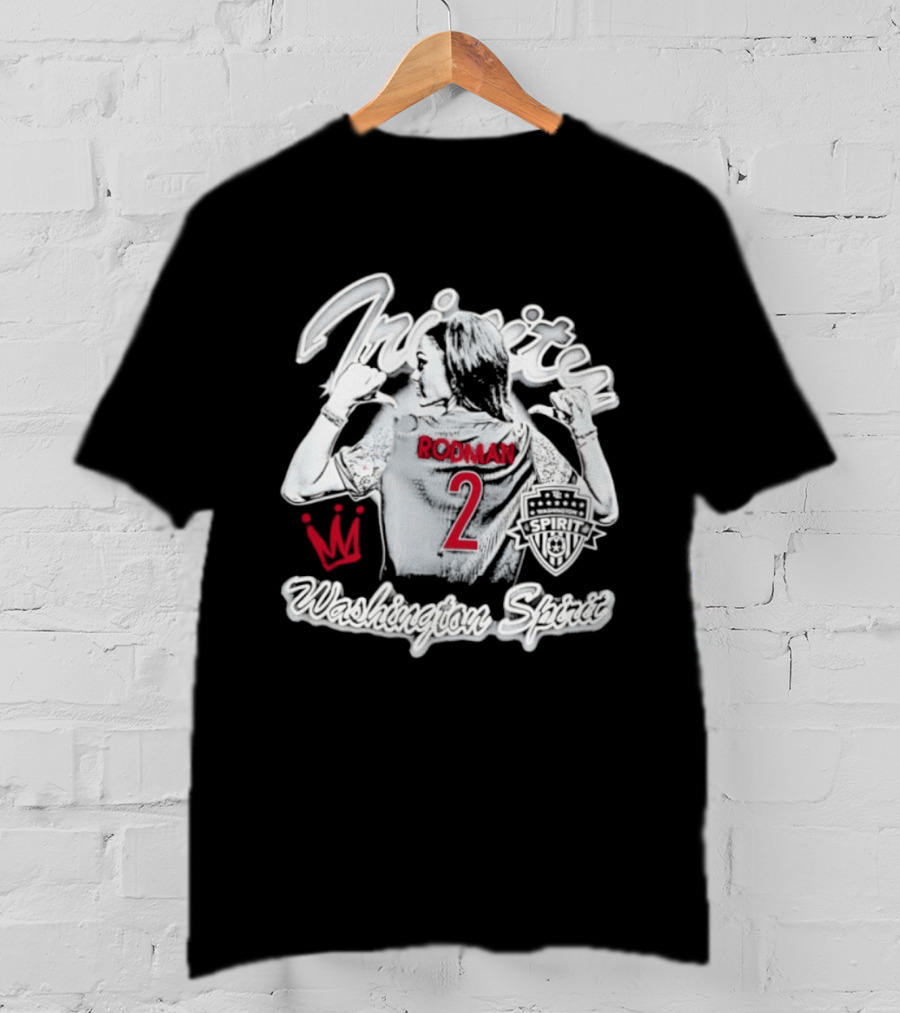 Trinity Rodman Washington Spirit NWSL Crown Number 2 T-Shirt