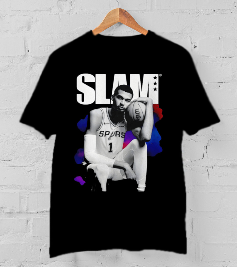 SLAM Victor Wembanyama Spurs Basketball T-Shirt