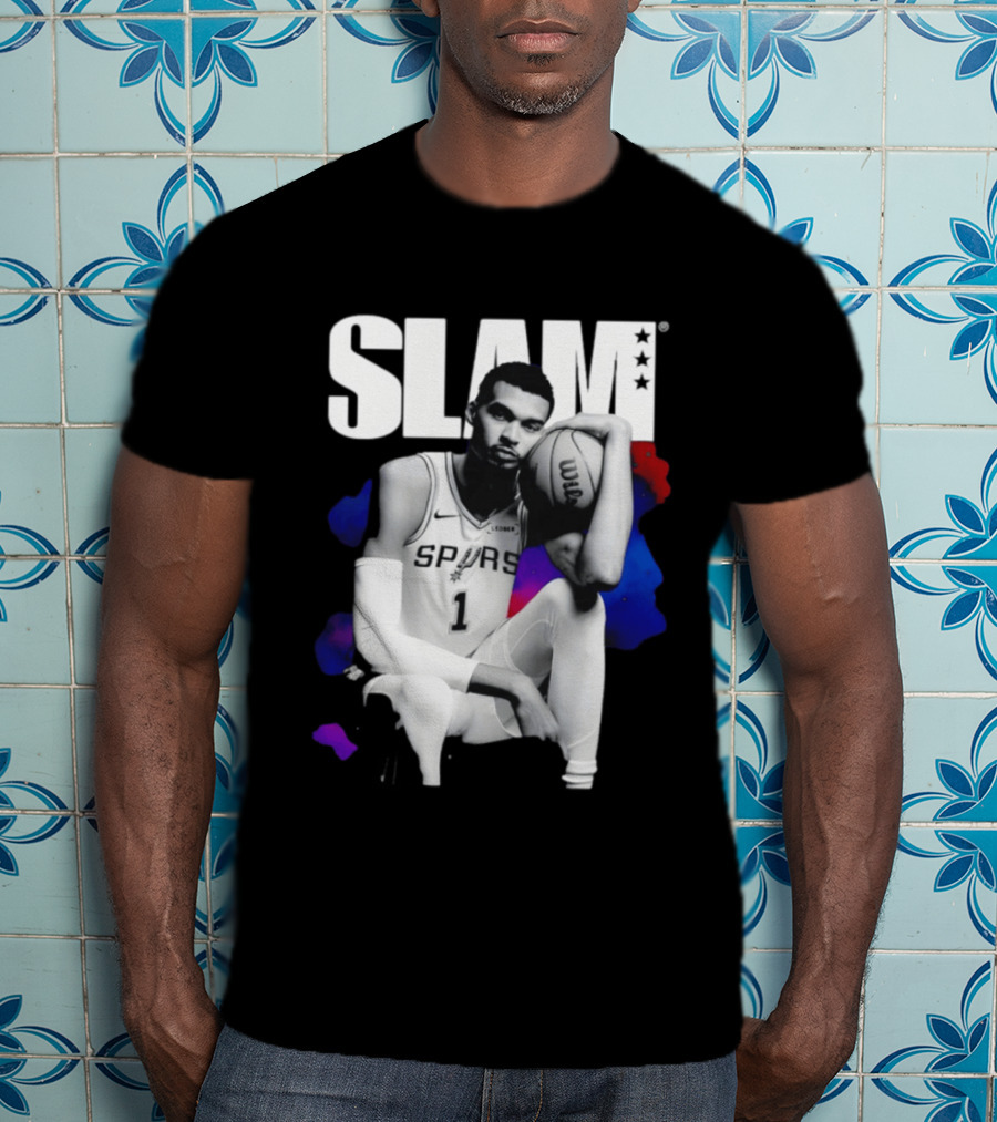 SLAM Victor Wembanyama Spurs Basketball T-Shirt