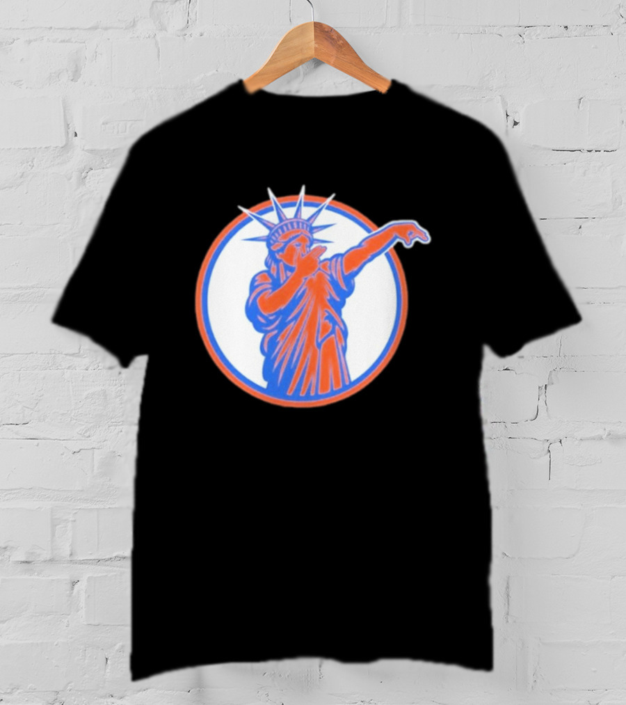 Statue Of Liber3 New York Knicks Basketball Circle T-Shirt