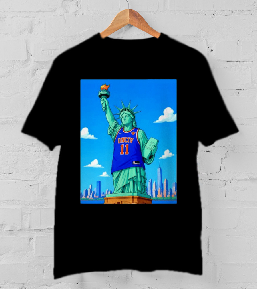 UNCIV 11 Jersey On Statue Of Liberty New York Knicks T-Shirt