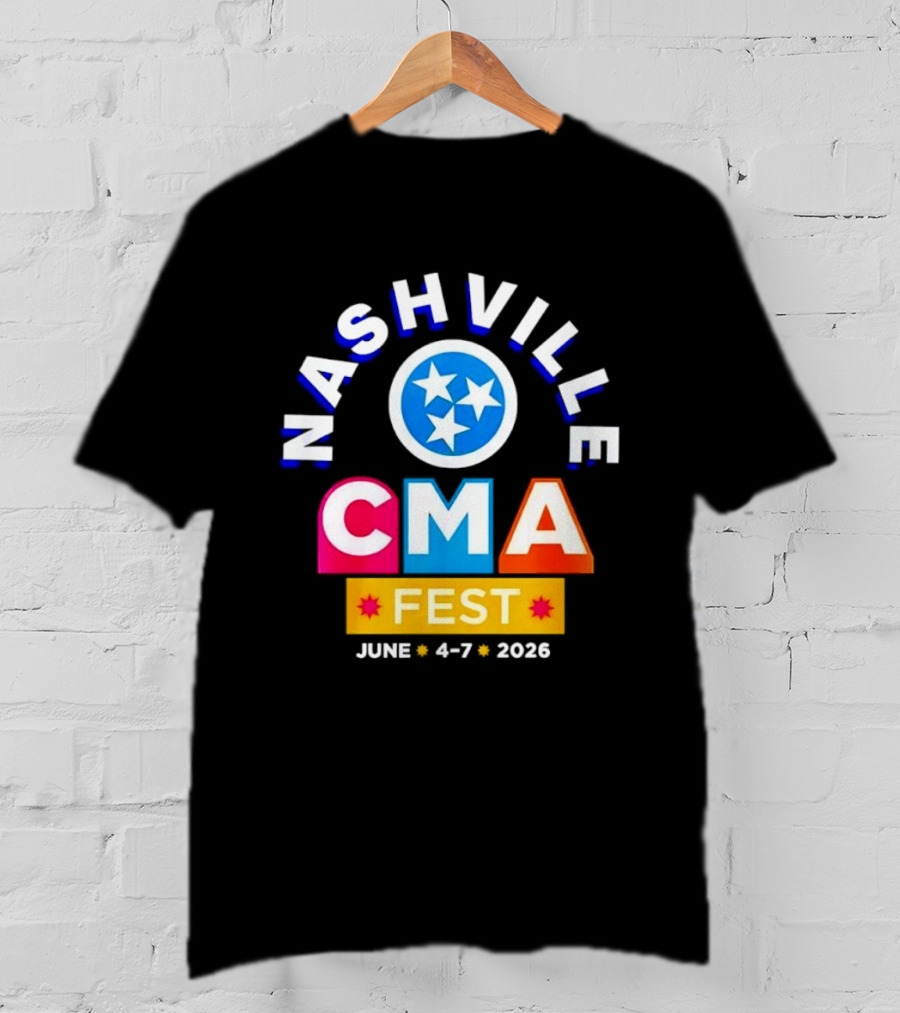 Nashville CMA Fest June 4 7 2026 Tennessee Titans T-Shirt