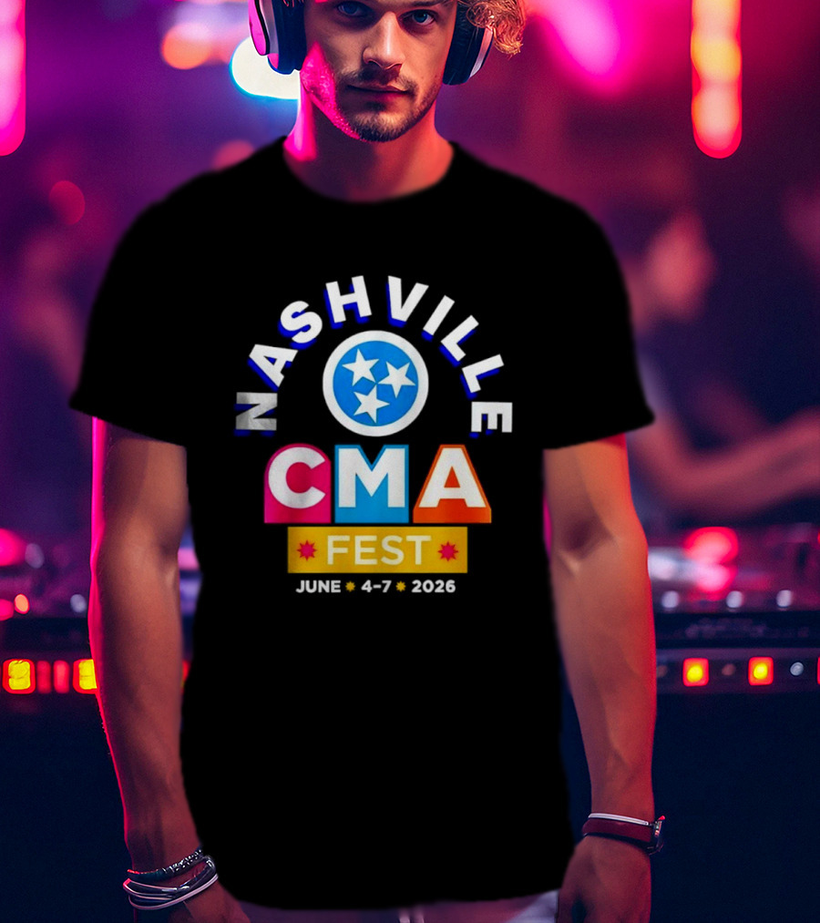 Nashville CMA Fest June 4 7 2026 Tennessee Titans T-Shirt