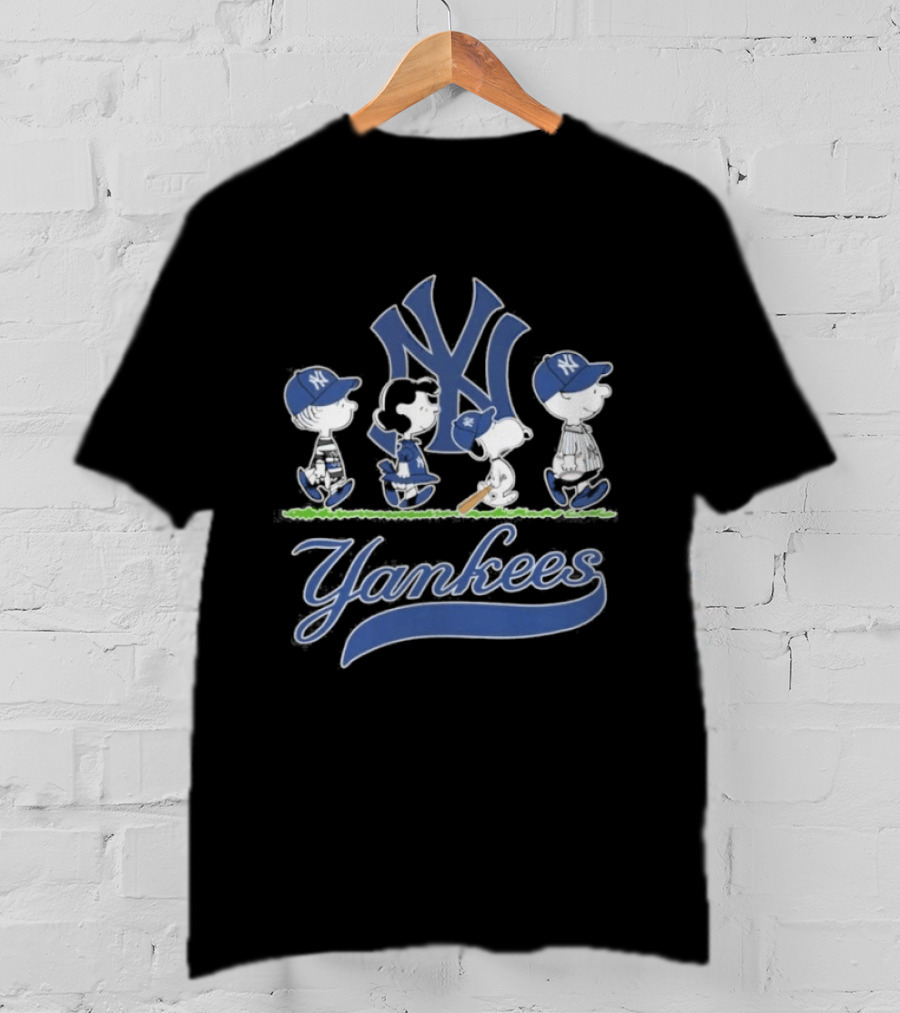 2026 Yankees Peanuts Abbey Road New York MLB T-Shirt