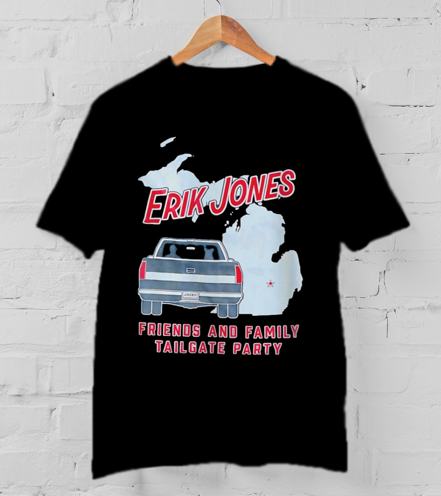 Erik Jones Friends And Family Tailgate Party Jonesboy Legacy Michigan T-Shirt